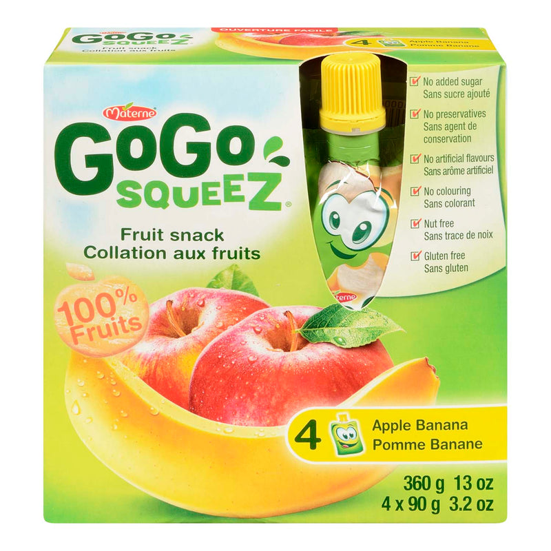 GOGO SQUEEZ APPLE BANANA [4 /90G]