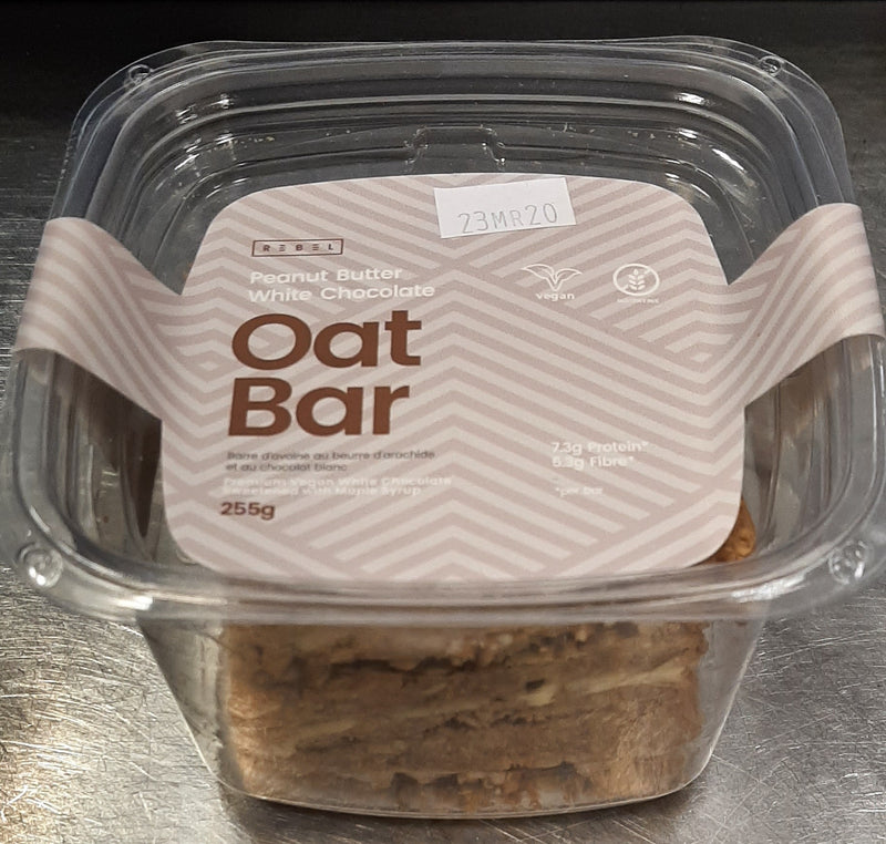 REBEL PB WHITE CHOC OAT BAR [255 g]