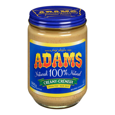 ADAMS CREAMY UNSALTED PB [500 G]