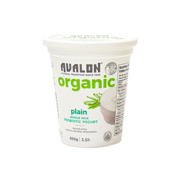 AVALON ORG PROBIOTIC PLAIN YOG [650 G]