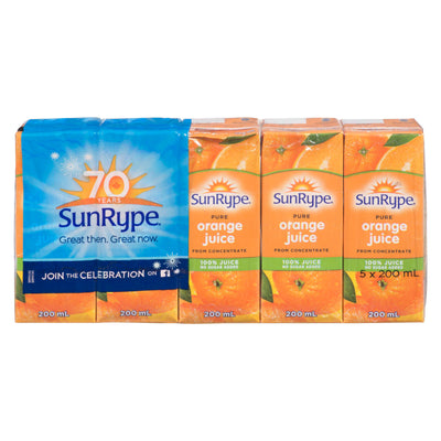 SUNRYPE UNSWEETENED OJ [5 x200M]