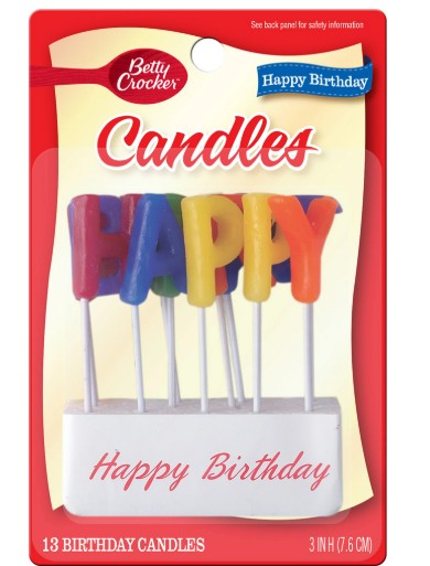 BC HAPPY BIRTHDAY CANDLES [13 pkg]