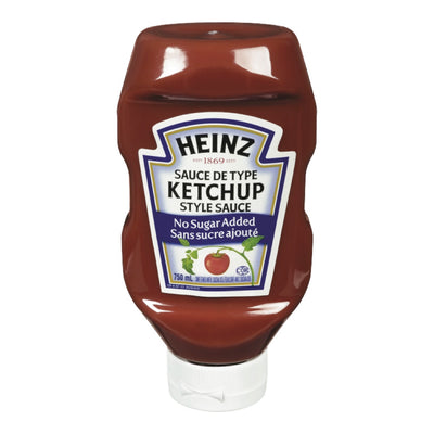 HEINZ KETCHUP NO SUGAR ADDED [750 ML]