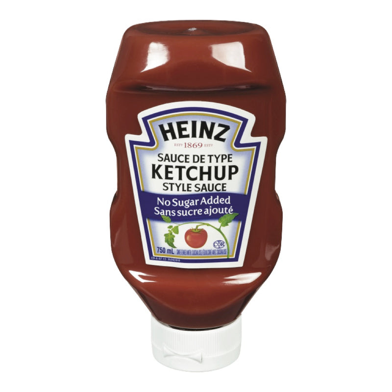 HEINZ KETCHUP NO SUGAR ADDED [750 ML]