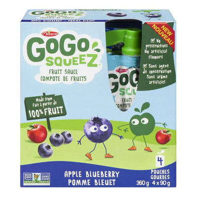 GOGO SQUEEZE APPLE BLUEBERRY [4 pcs]