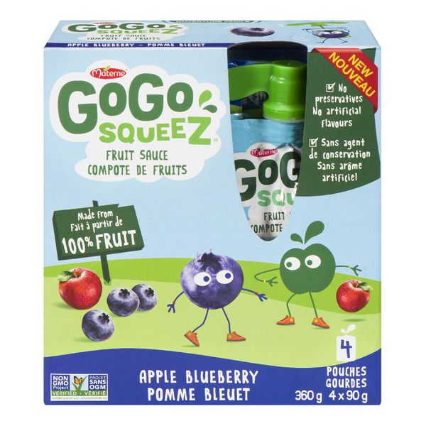 GOGO SQUEEZE APPLE BLUEBERRY [4 pcs]