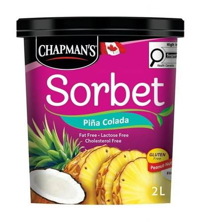 CHAPMANS PINA COLADA SORBET [2 L]
