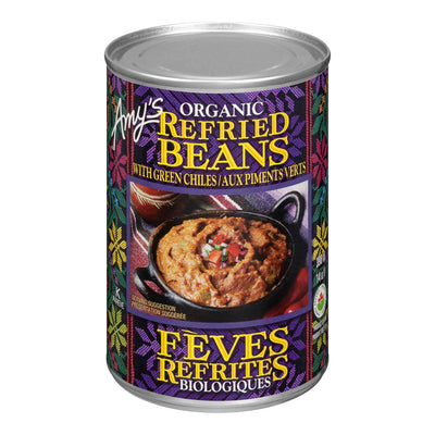 AMYS REFRIED BEANS W/ CHILIS [398 ML]
