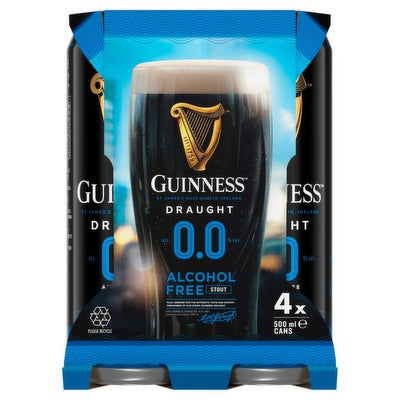 GUINNESS NON-ALCOHOLIC BEER [4 x500M]