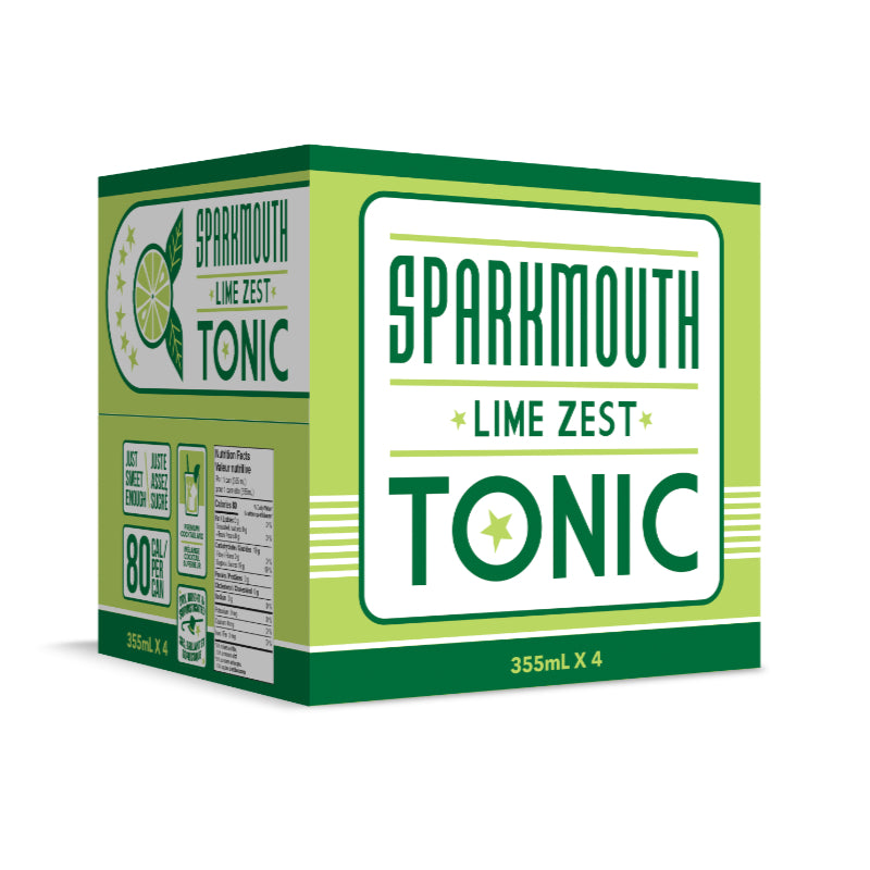 SPARKMOUTH TONIC LIME ZEST [4 pkg]