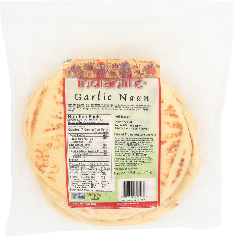 INDIAN LIFE ORG GARLIC NAAN [500 G]