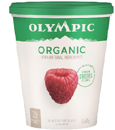 OLYMPIC ORGANIC RASPBERRY YOG [650 ML]