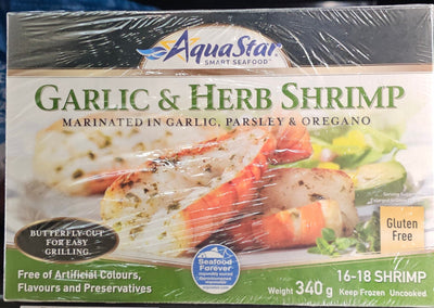 AQUA STAR GARLIC HERB SHRIMP [340 g]