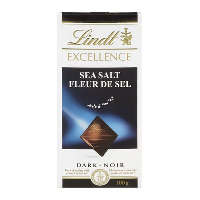LINDT BAR SEA SALT DARK CHOC [100 G]