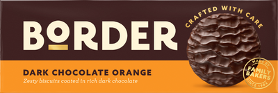 BORDER BISCUITS Dark Chocolate Orange, 150g