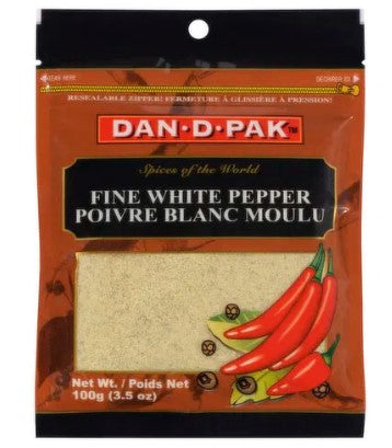 DAN-D-PAK FINE WHITE PEPPER [100 G]