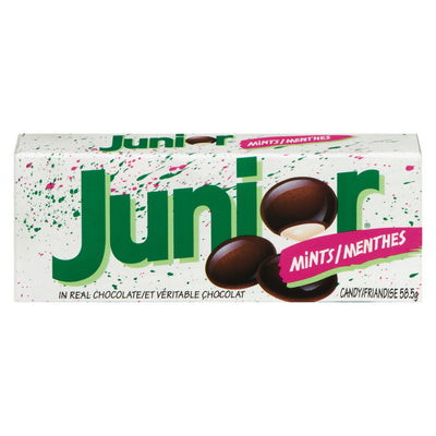 Junior Mints in real chocolate candy, 58.5 g