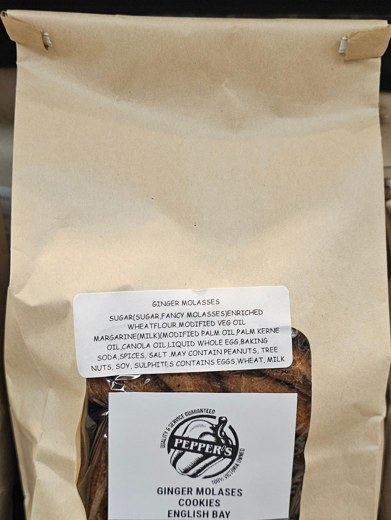 ENGLISH BAY COOKIE Ginger Molasses, 15pk