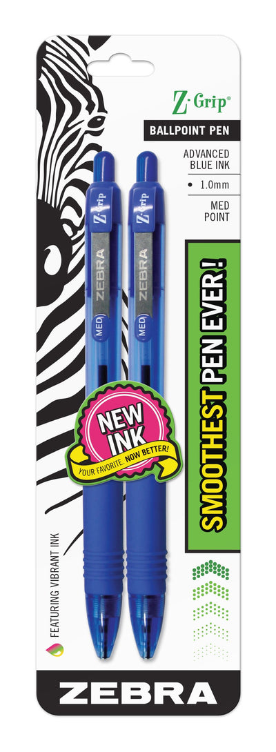 ZEBRA PEN ZGRIP BLUE [2 PACK]