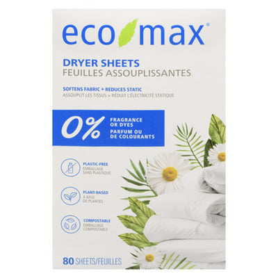 ECO MAX DRYER SHEETS [80 pkg]