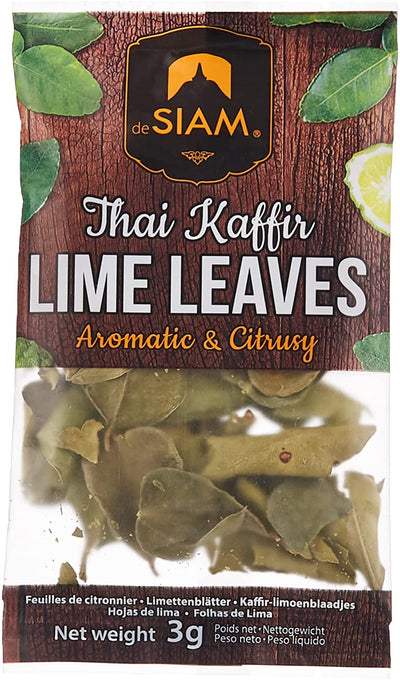 SIAM DRIED KAFFIR LIME LEAVES [3 G]