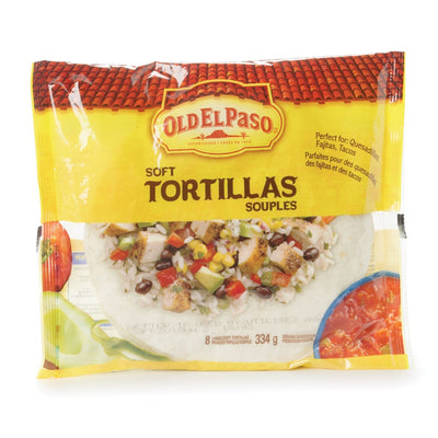 OLD EL PASO FLOUR TORTILLA LG [334 G]