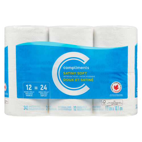 COMPLIMENTS BATHROOM TISSUE [12 ROLL]