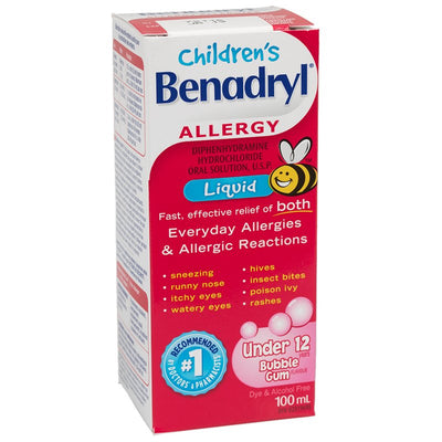BENADRYL CHILDRENS ALLERGY LIQ [100 ML]