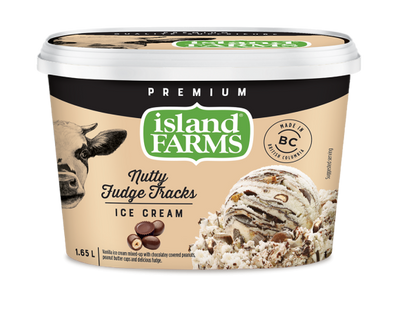ISLAND FARM NUTTY FUDGE ICREAM [1.65 L]