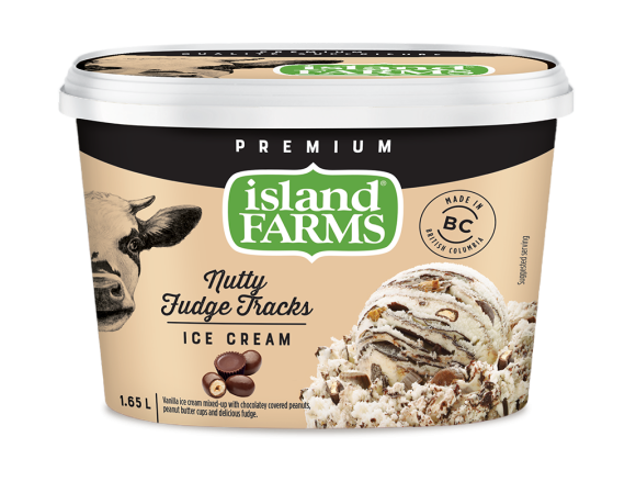 ISLAND FARM NUTTY FUDGE ICREAM [1.65 L]