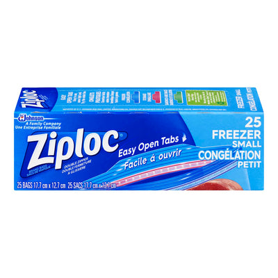 ZIPLOC SMALL FREEZER BAGS [25 PACK]
