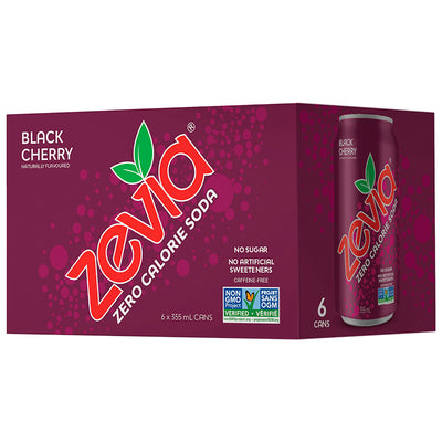 ZEVIA BLACK CHERRY SODA [6 X355M]