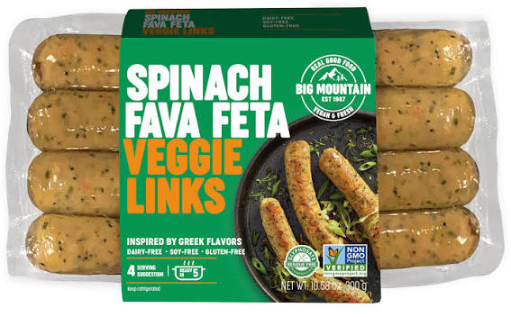 BIG MOUNTAIN VEGGIE LINKS SPINACH FETA [300 g]
