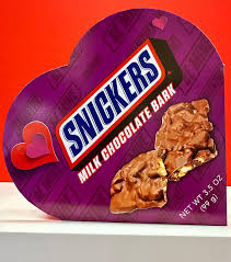SNICKERS MILK CHOC BARK HEART [99 g]