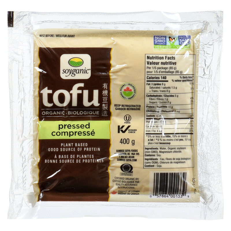 SOYGANIC ORG PRESSED TOFU [400 G]