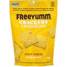 FREEYUM CRACKERS ZESTY CHEEZE [120 G]