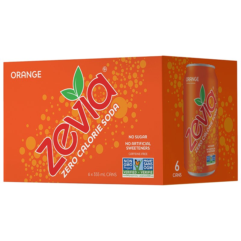 ZEVIA ORANGE SODA [6 X355M]