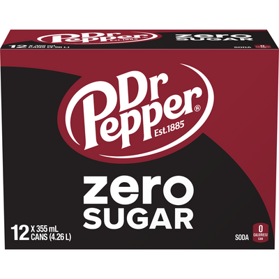 DR PEPPER ZERO SUGAR [12 PK+DE]