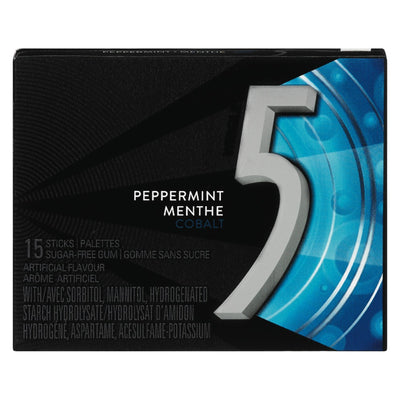 WRIGLEY 5 PEPPERMINT GUM [15 PK]