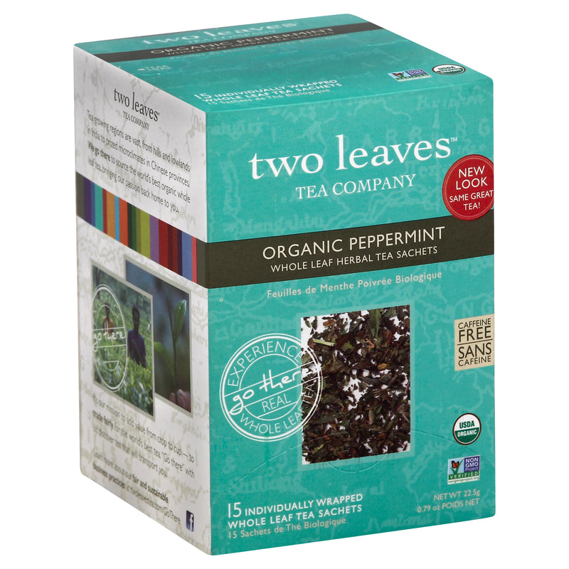 TWO LEAVES ORG PEPPERMINT [15 BAGS]