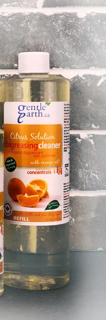 GENTLE ESSENTIALS DEGREASING CLEANER CONCENTRATE Citrus Solution, 473 ml