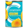 COMPLIMENTS PEACH HALVES SYRUP [398 ML]