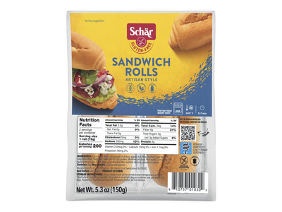 SCHAR GF SANDWICH ROLLS, 150g