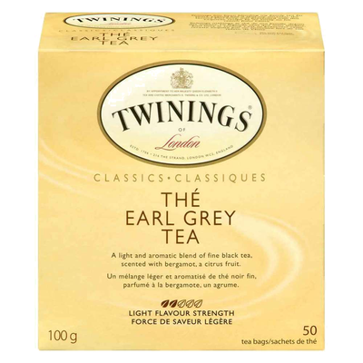 TWININGS EARL GREY TEA [50 BAGS]