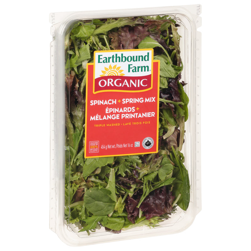 Earthbound Farm Spinach + Spring Mix, 454 g