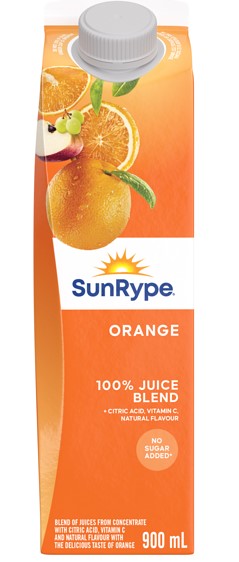SUNRYPE UNSWEETENED OJ [900 ML]