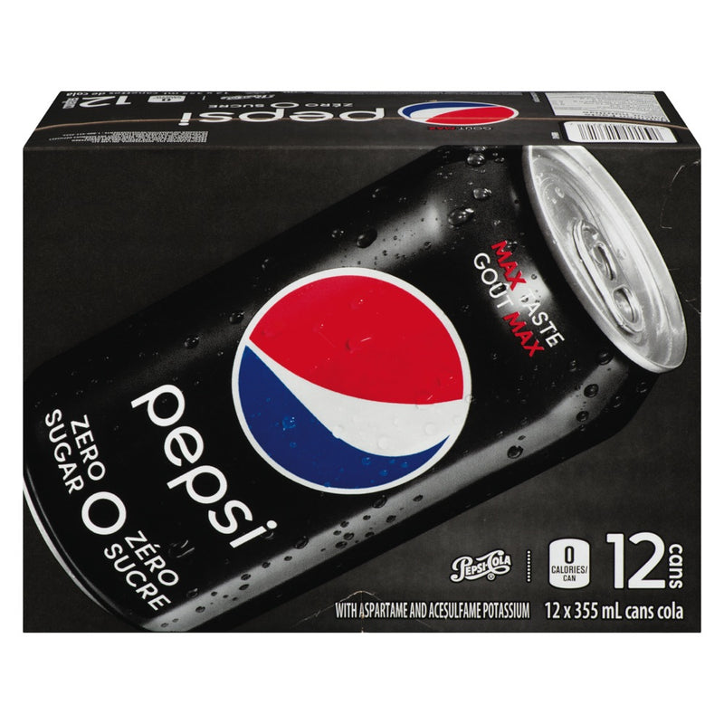 PEPSI MAX ZERO 12 PK CANS [12 PACK]