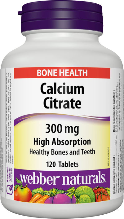 WEBBER CALCIUM CITRATE 300 MG [120 S]