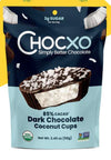 CHOCXO Organic Dark Chocolate (85%) Coconut Cups, 98g