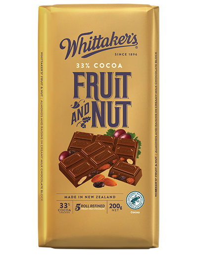 WHITTAKERS FRUIT & NUT [200 G]